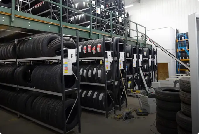 Tyres on the shelves